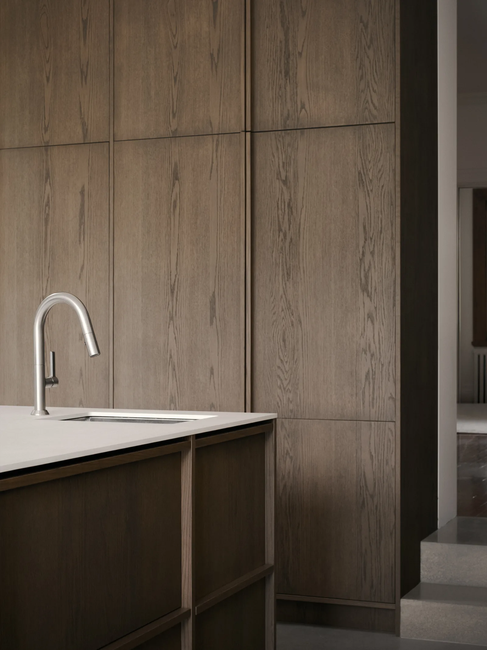 Birch Table · Cuisines sur mesure by Gepetto Ébénisterie · custom millwork project in Montréal